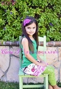 Image of Shocking Pink Beaded Sequin Headband