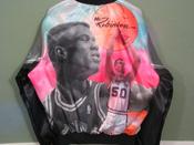 Image of DEADSTOCK VINTAGE CHALKLINE DAVID ROBINSON SAN ANTONIO SPURS JACKET