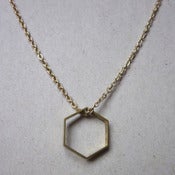 Image of Hexagon Shape Necklace
