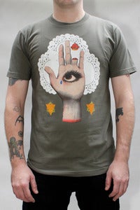 Image of Eye Hand Tee Shirt in Lieutenant - Mens/Unisex