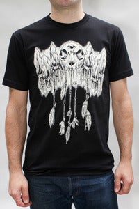 Image of Cat Skull Trinkets Tee Shirt in Black - Mens/Unisex