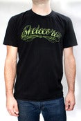 Image of Skelecore Script Tee Shirt in Black - Mens/Unisex