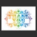 Image of rainbow thank you