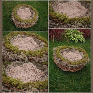 Image of Organic Realistic Birds Nest Photo Prop-EXTRA LARGE 