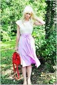Image of Buttons and Bows Skirt