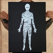 Image of Illustrated Man18x24 silkscreened poster - limited to 50