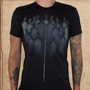 Image of Anthem - ayn rand - 50/50 - discharge inks - unisex 4 small left