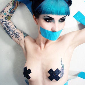 Image of Glitter Bondage pasties