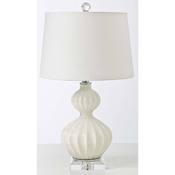 Image of White Glass Ripple Lamp by Regina Andrew