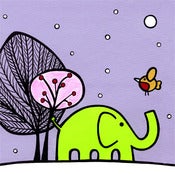 Image of elephant's winter wonderland (greetings card)