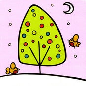 Image of christmas tree (greetings card)