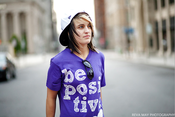 Image of Purple Be Positive Tee