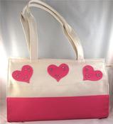Image of Couer Canvas Tote - Pink