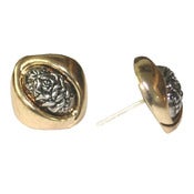 Image of Gold & silver embossed studs