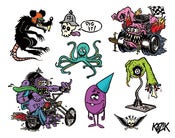Image of Frank Kozik - Giclee Print for "Quick and Painful" 
