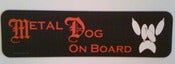 Image of Metal Dog On Board Bumper Magnet