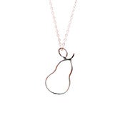 Image of Petite Pear Sterling Silver Necklace