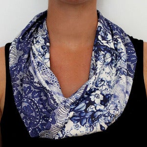 Image of Organic Cotton Knit Scarf - Lace