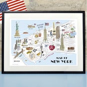 Image of Map of New York