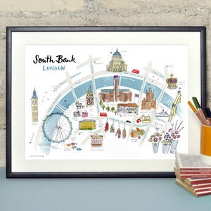 Image of Map of Southbank, London