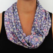 Image of Organic Cotton Knit Scarf - Ditsy