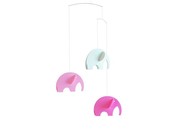Image of Mobile "Eléphants roses"
