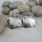 Image of Stamped Square Earrings