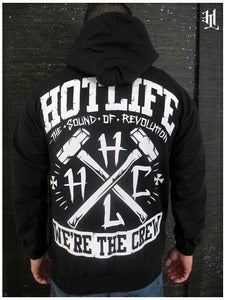 Image of *SMALL ONLY*HOTLIFE - "WE'RE THE CREW" HOODED SWEATSHIRT
