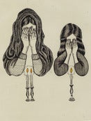Image of Jewish Art 8.5''x11'' Shabbat Candles Print