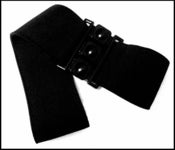 Image of 2"/5cm BLACK ELASTIC CINCH BELT