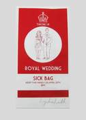 Image of Royal Wedding Sick Bag, Red