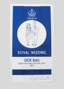 Image of Royal Wedding Sick Bag Blue