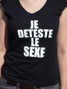 Image of T-SHIRT "Je déteste le sexe" (NOUVEAU)