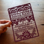 Image of Papel Picado Laser Cut Wedding Invitations