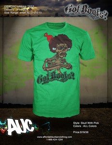 Image of Skull With Pick Tee
