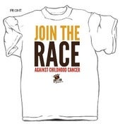 Image of Join the Race Against Childhood Research - Tshirt