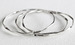 Image of sterling silver ribbon bangles