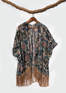 Image of Kimono Fringe Wrap - Multi