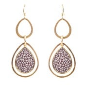Image of Pamela Earrings - Shagreen