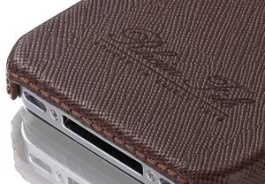 Image of Rhein Fils iPhone 4 Cover Saffiano Chocolate