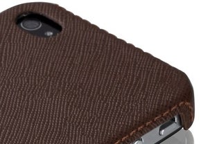 Image of Rhein Fils iPhone 4 Cover Saffiano Chocolate