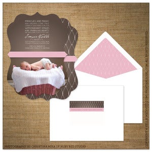 Image of Announcements<BR>{Ribbons & Lace}