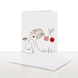 Image of Cafe Letterpress Card