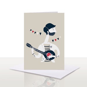 Image of Mandolin Note Card