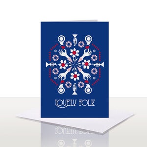 Image of Lovely Folk Note Card | 75% OFF