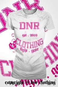Image of 'I Fight Dirty' White/Pink