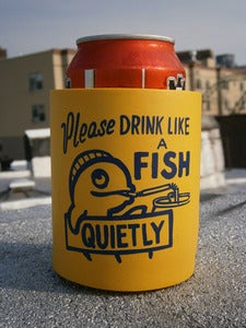 Image of Steve Powers - Beer Cozie (Drink Like a Fish)