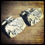 Image of Wound Up Rectangle Cufflinks by Depths of the Never Never