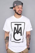 Image of TMC Block Logo Tee (White/Black) Orig. Price $32.00