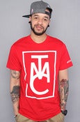 Image of TMC Block Logo Tee (Red/White) Orig. Price $32.00